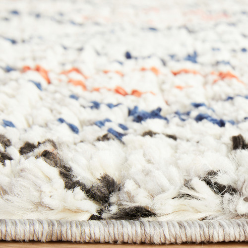 White Diamond Plush Moroccan Runner