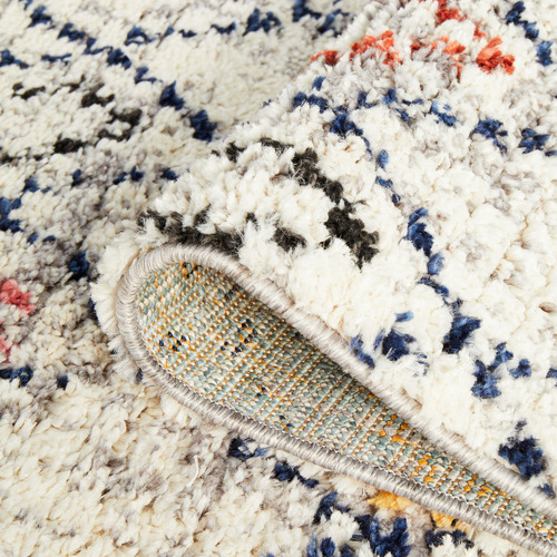 White Diamond Plush Moroccan Runner