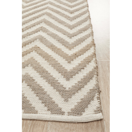 Alva Chevron Modern Flatweave Rug Temple Webster