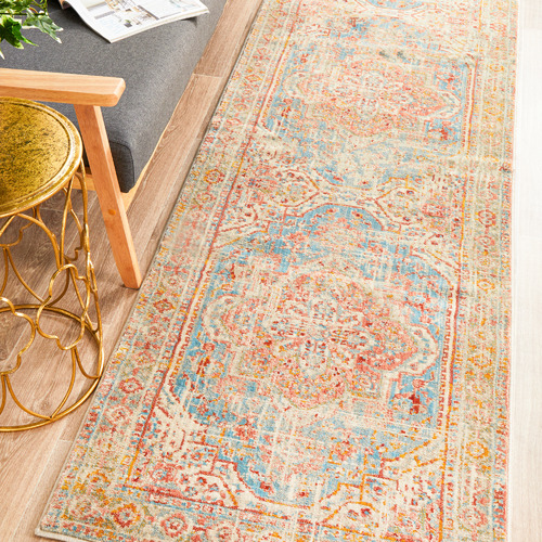 Rust Traditional Power Loomed Runner
