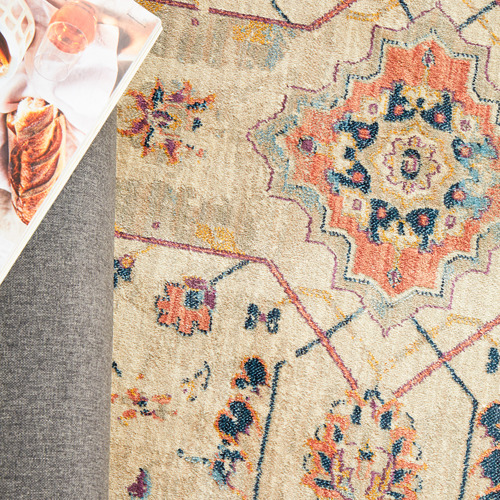 Bone Traditional Power Loomed Runner
