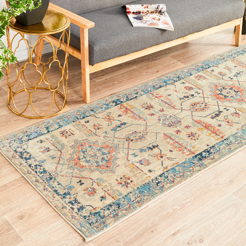 Bone Traditional Power Loomed Runner