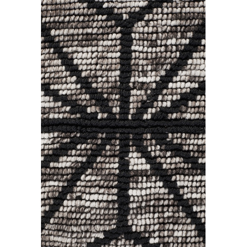 Hoffman Charcoal & Grey Hand Loomed Polyester Rug