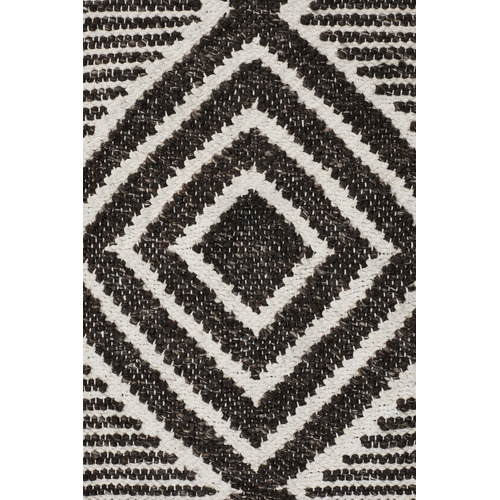Rhonda Charcoal & White Hand Loomed Reversible Rug