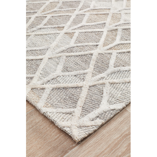 Network Rugs Clyde Jacquard Wool & Viscose Modern Rug | Temple & Webster