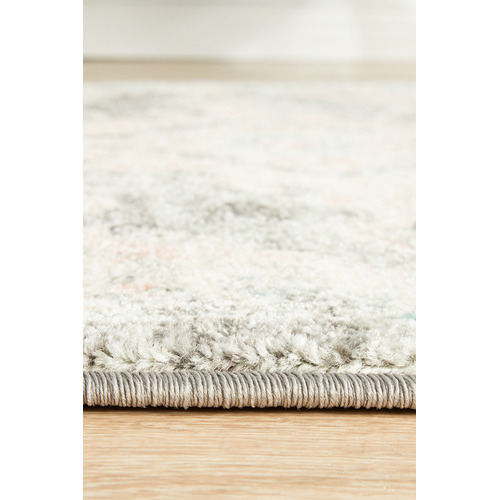 Network Rugs Grey & Dusty Pink Bohemian Runner Temple & ster