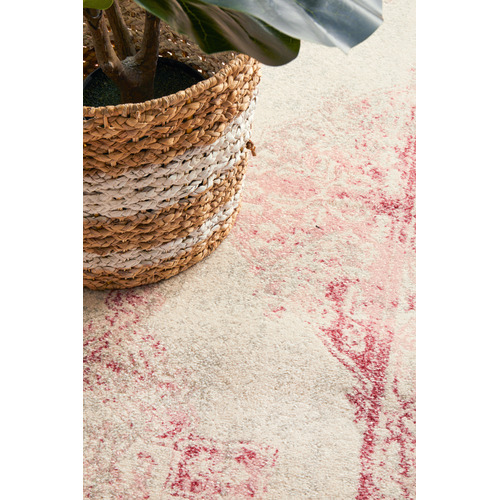 Rose Power-Loomed Bohemain Runner