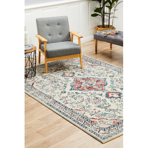 Pastel Power-Loomed Bohemain Rug