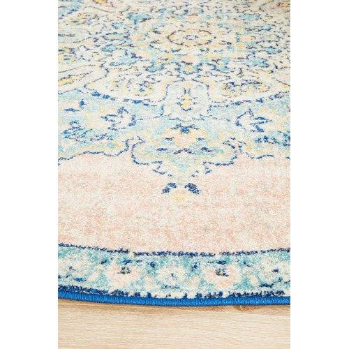 Flamingo Power-Loomed Bohemain Round Rug