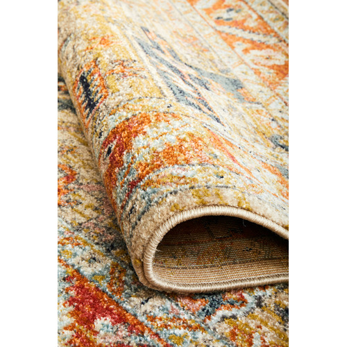Network Rugs Rust Power-Loomed Transitional Rug | Temple & Webster