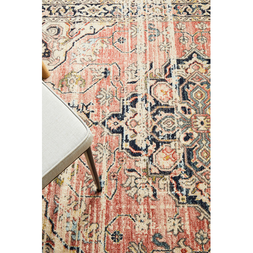 Brick Power-Loomed Transitional  Rug