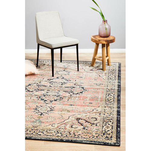 Brick Power-Loomed Transitional  Rug