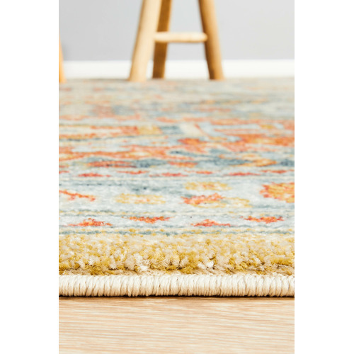 Multi-Coloured Power-Loomed Transitional Rug