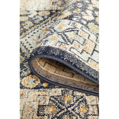 Navy & Sky Blue Power-Loomed Transitional Runner