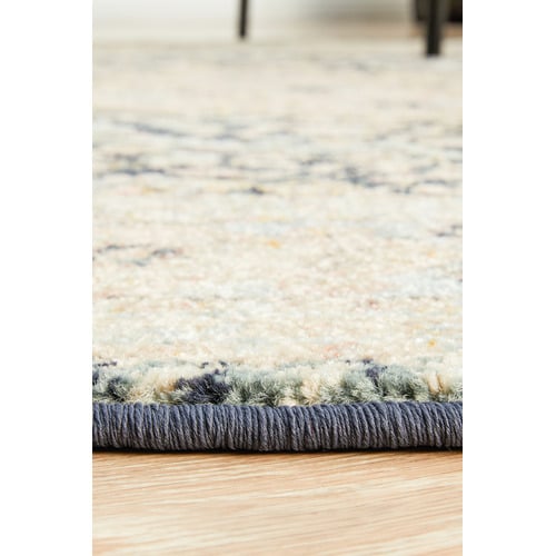 Midnight Power-Loomed Transitional Round Rug