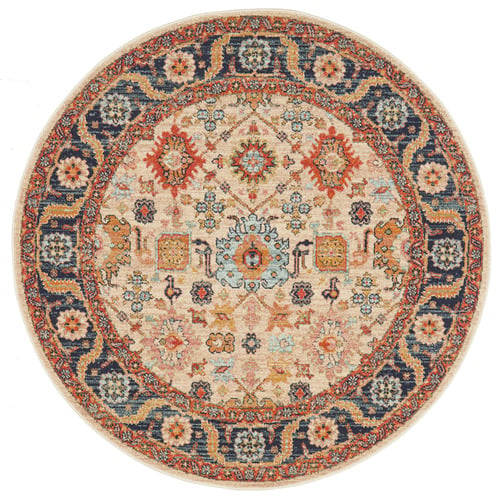 Dune Power-Loomed Transitional Round Rug