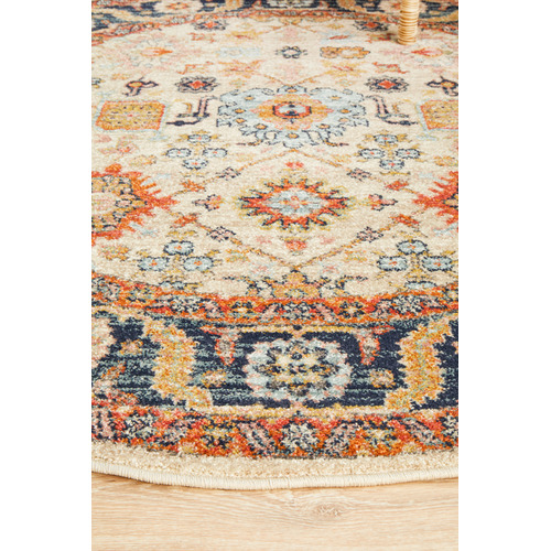 Dune Power-Loomed Transitional Round Rug