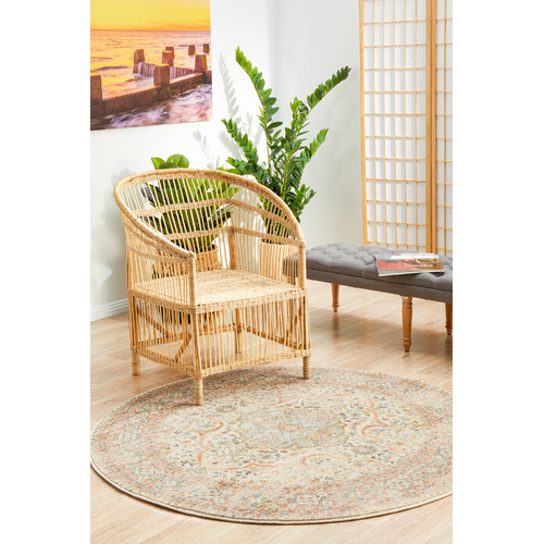 Papyrus Power-Loomed Transitional Round Rug