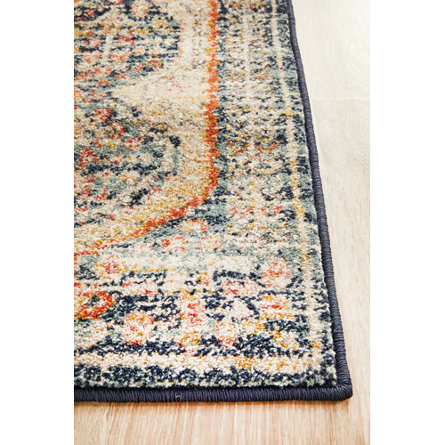 Rust & Beige Power-Loomed Transitional Runner