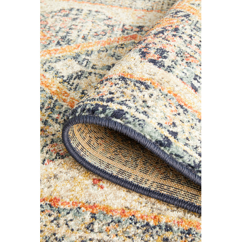 Rust & Beige Power-Loomed Transitional Runner