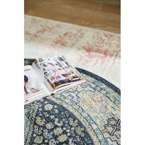 Rose-Vintage-Style-Power-Loomed-Bohemian-Rug