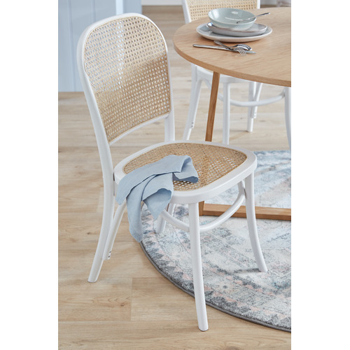 Silver Power-Loomed Bohemian Round Rug