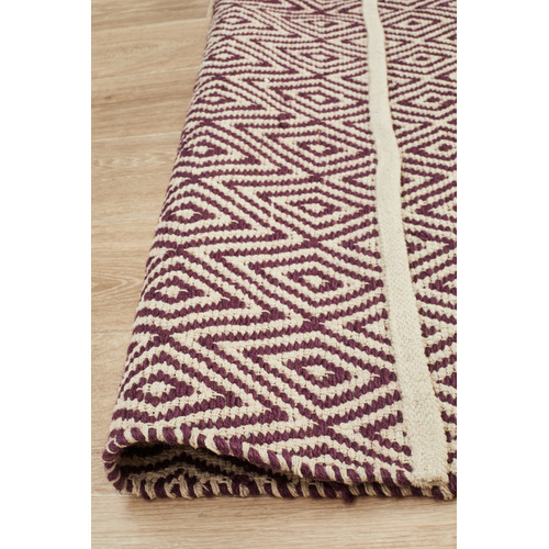 Network Rugs Purple Diamond Modern Flatweave Rug Temple & ster