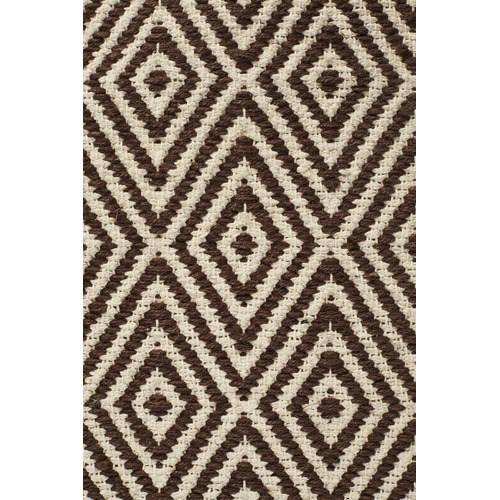 Dark Chocolate Diamond Modern Flatweave Rug