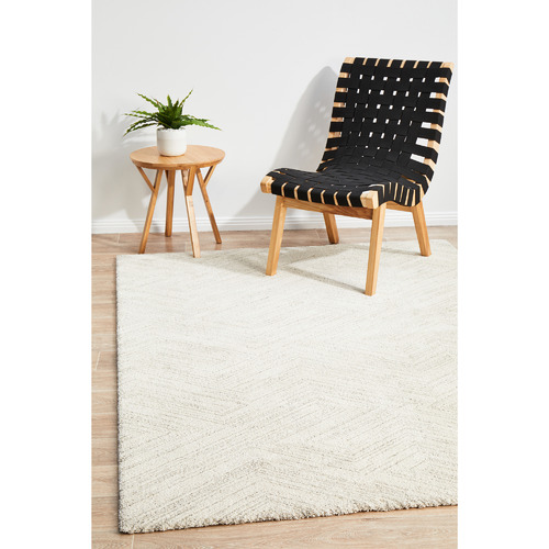 Silver Geometric Rug
