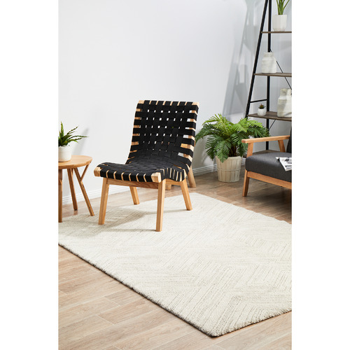 Silver Geometric Rug