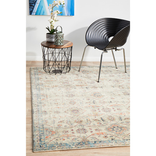 Bone Power-Loomed Rug