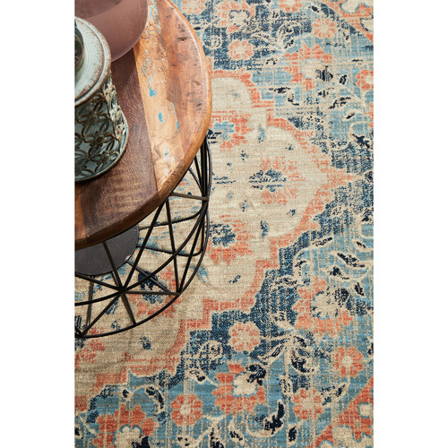 Navy Power-Loomed Rug