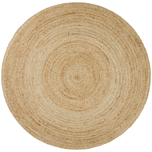 Network Natural Round Jute Rug Temple, 36 Inch Round Jute Rug