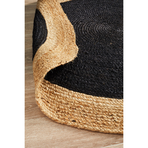 Network Rugs Jute Natural Black Rug Temple & ster