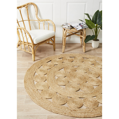 Natural Daisy Jute Rug