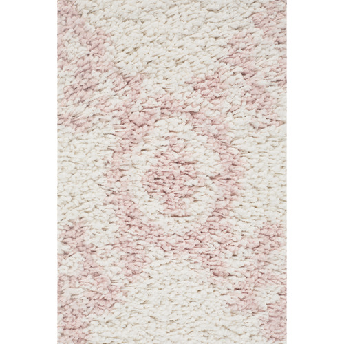 Ivory-and-Pink-Rabia-Fringed-Tribal-Style-Rug-SAF-33-PNK