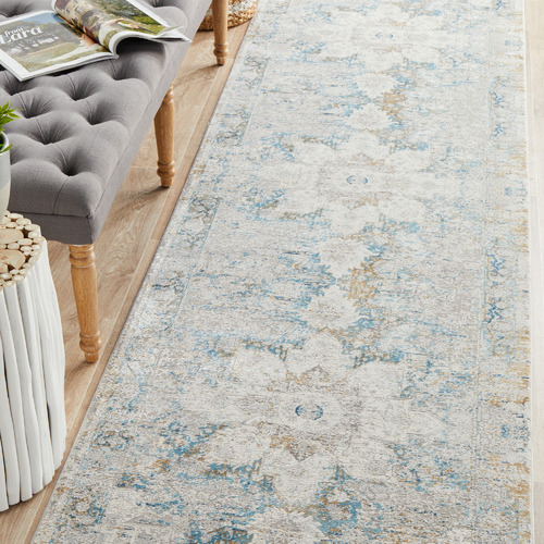 Floral Bamboo Silk & Acrylic Runner