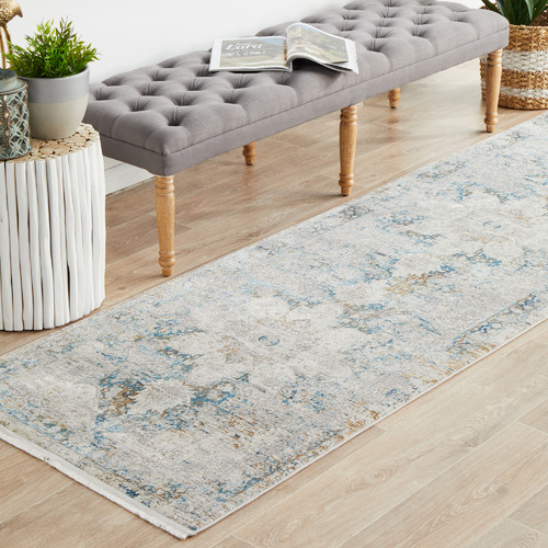 Floral Bamboo Silk & Acrylic Runner