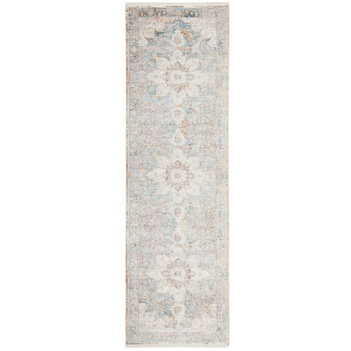 Floral Bamboo Silk & Acrylic Runner