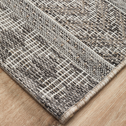 Grey Terrace Flat Weave Rug