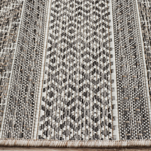 Grey Terrace Flat Weave Rug