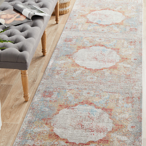 Terracotta Bamboo Silk & Acrylic Runner
