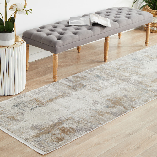 Natural Bamboo Silk & Acrylic Runner