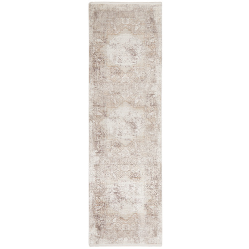 Stone Bamboo Silk & Acrylic Runner