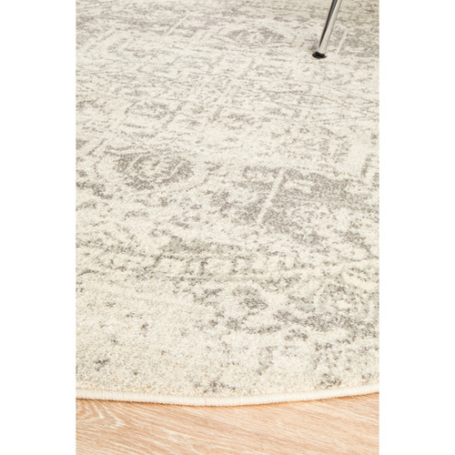 Bone-White-and-Silver-Round-Art-Moderne-Cezanne-Rug
