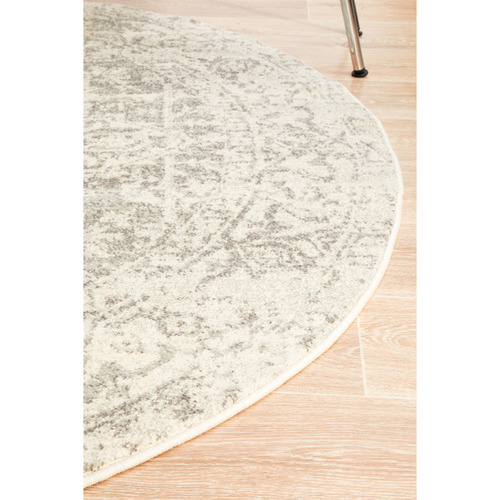 Bone-White-and-Silver-Round-Art-Moderne-Cezanne-Rug