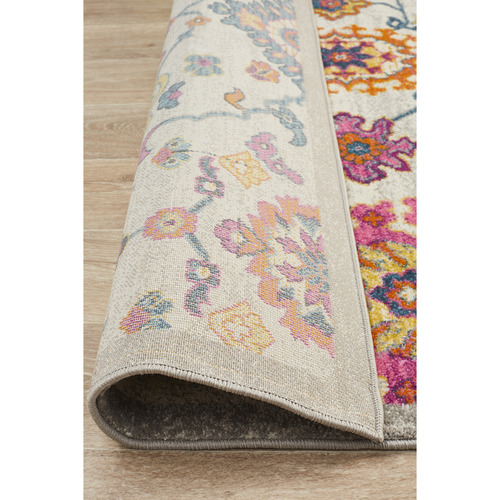 Network Rugs Multi-Coloured Wildflower Vintage-Look Rug | Temple & Webster