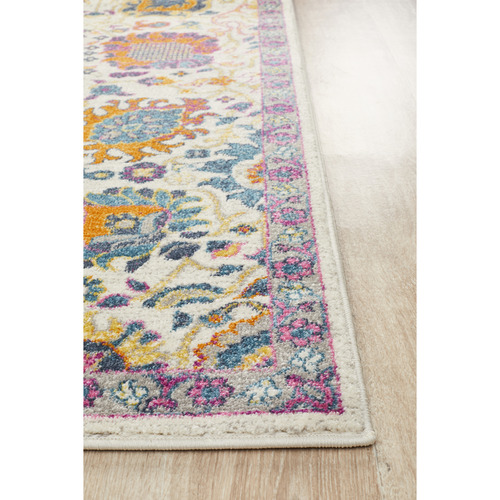 Multi-coloured-Spring-Vintage-Look-Rug-BLN-206-MULT