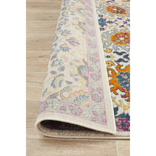Multi-coloured-Spring-Vintage-Look-Rug-BLN-206-MULT