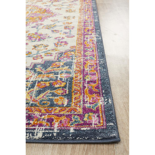 Network Rugs Ivory & Rust Blossom Vintage Look Rug Temple & ster